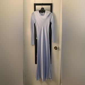 Bardo Collective Fiori Silk Dress, Light Blue, Size XS